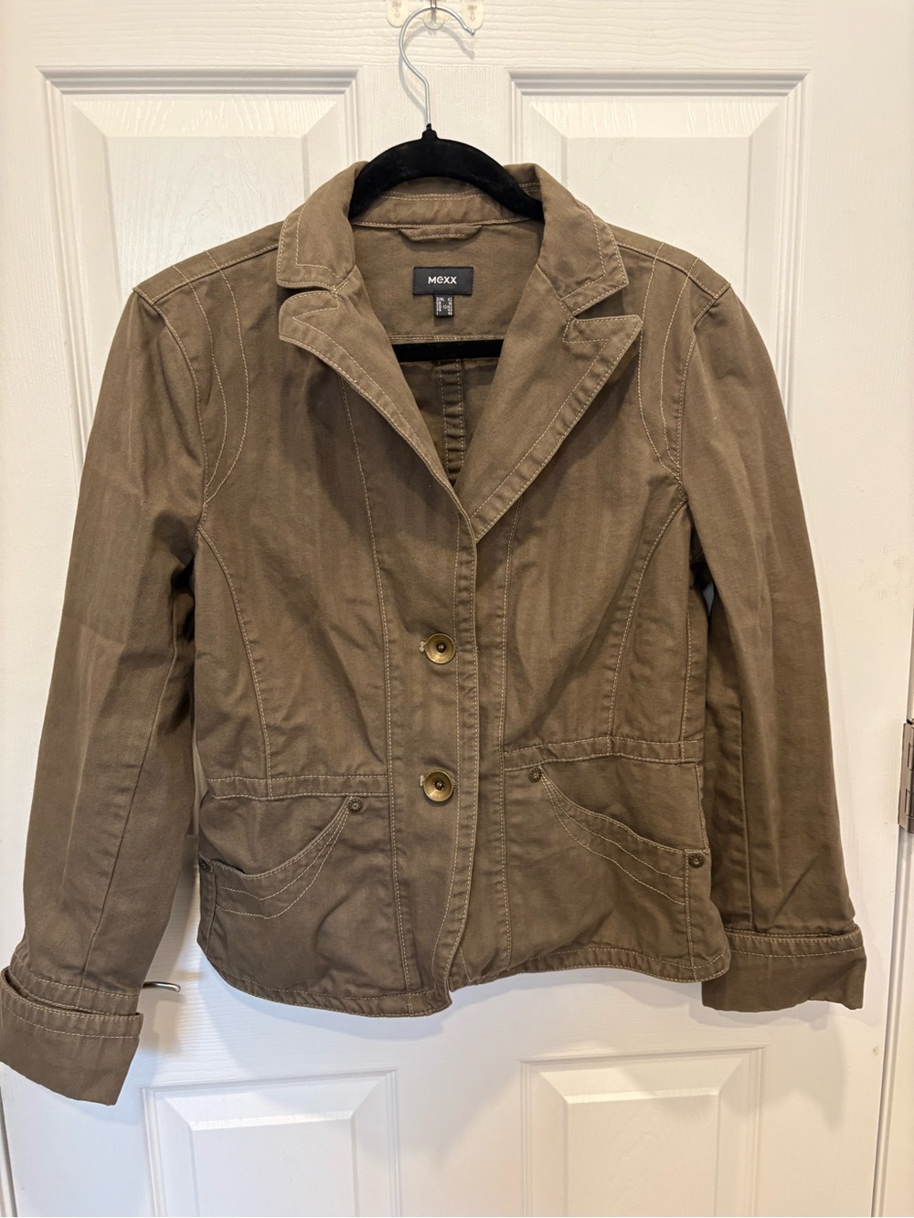 Mexx Khaki Utility Blazer Jacket